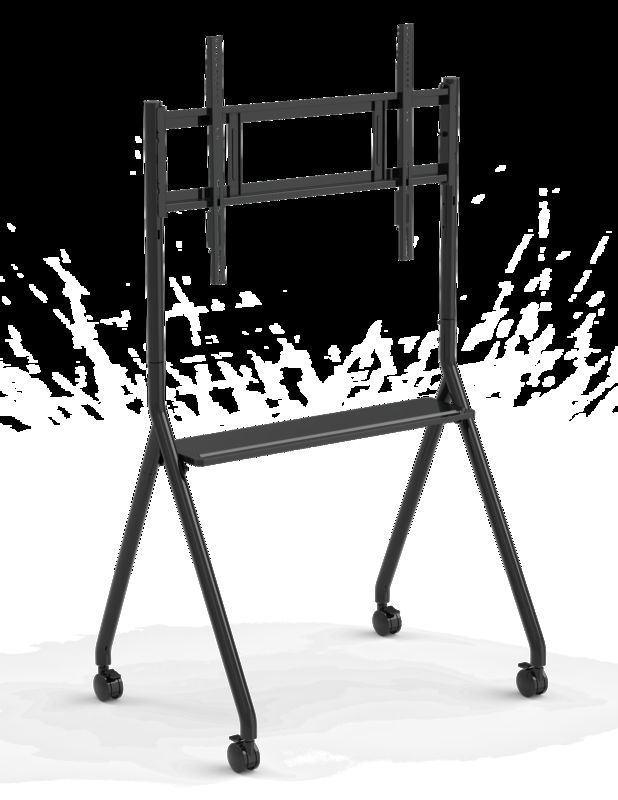 Nuevo soporte interactivo para pizarra blanca, móvil, para TV de 42 a 75 pulgadas, elevación de monitor, soporte móvil, capacidad máxima 60 kg, ruedas potentes, fácil de mover para soporte móvil de pizarra blanca interactiva
