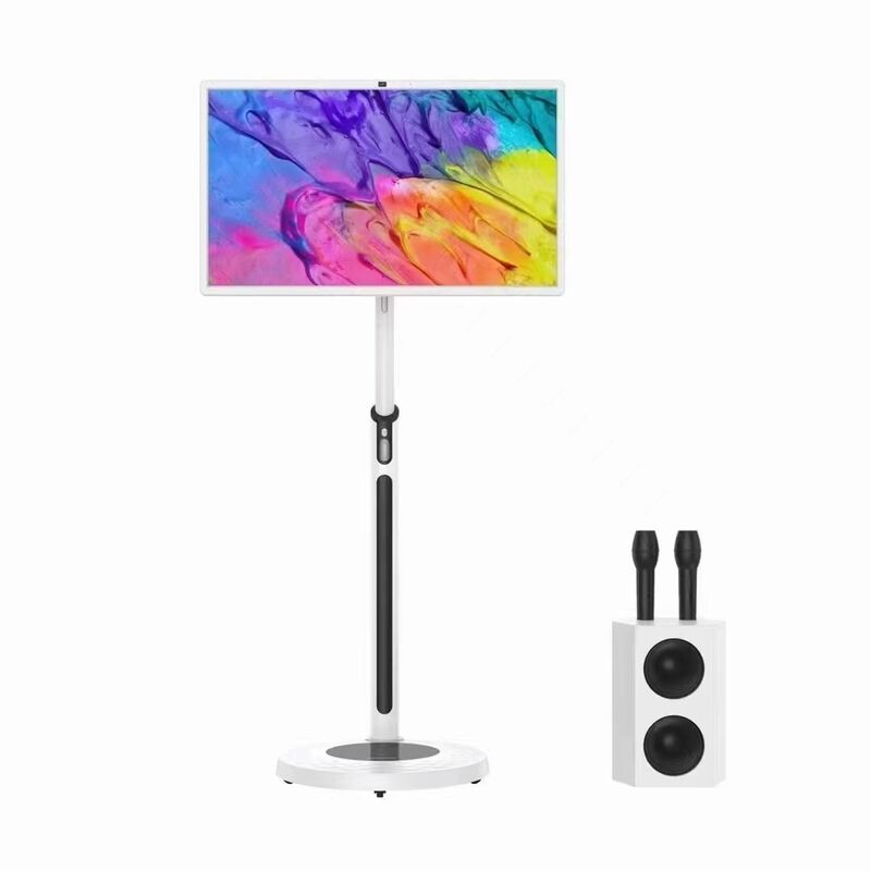 Pantalla táctil LCD IPS de 32 pulgadas, pantalla de publicidad de TV inteligente portátil con sistema operativo Android, multitáctil capacitivo CMS integrado