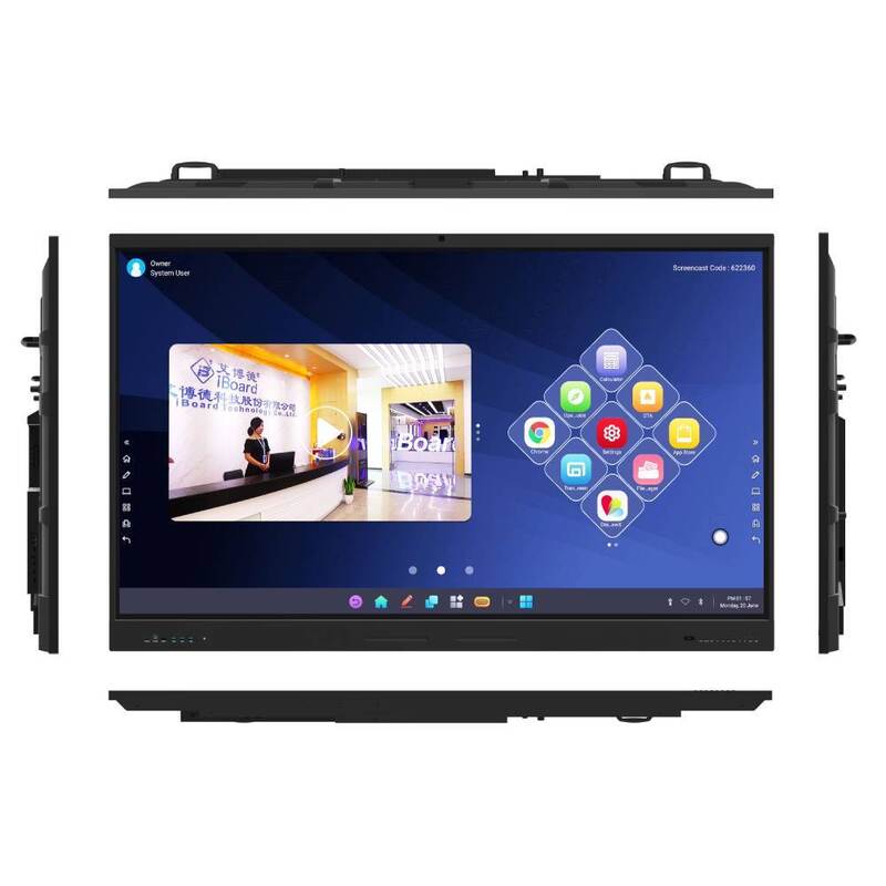 Monitor con pantalla táctil todo en uno de 2 altavoces integrados de 15W con diseño enfocado en la educación y capacidades interactivas