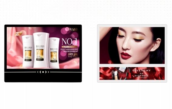 Monitor de publicidad digital con pantalla táctil montada en la pared de Android/Windows OS para el hotel del aeropuerto del supermercado