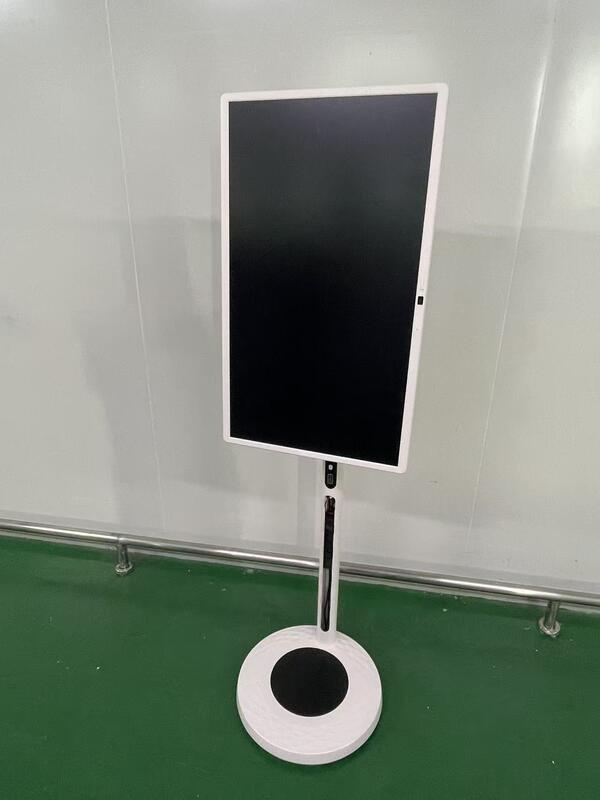 Televisión portátil inteligente de 32 pulgadas con pantalla táctil móvil Televisión Android inalámbrica con ruedas