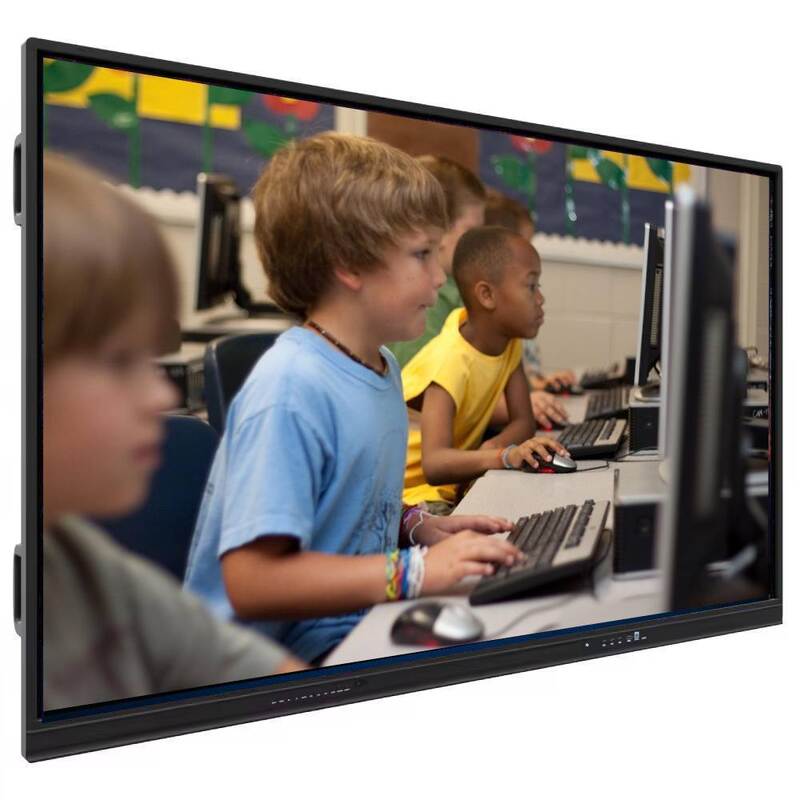 Panel interactivo de pared de montaje estándar VESA con vidrio templado de 4 mm y micrófono de 6 filas incorporado para una alta respuesta