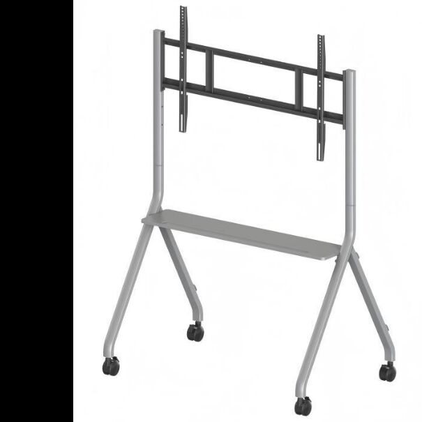 Carro móvil de TV con soporte móvil para pantallas interactivas Smart TV apto para tallas de 65 a 86 pulgadas