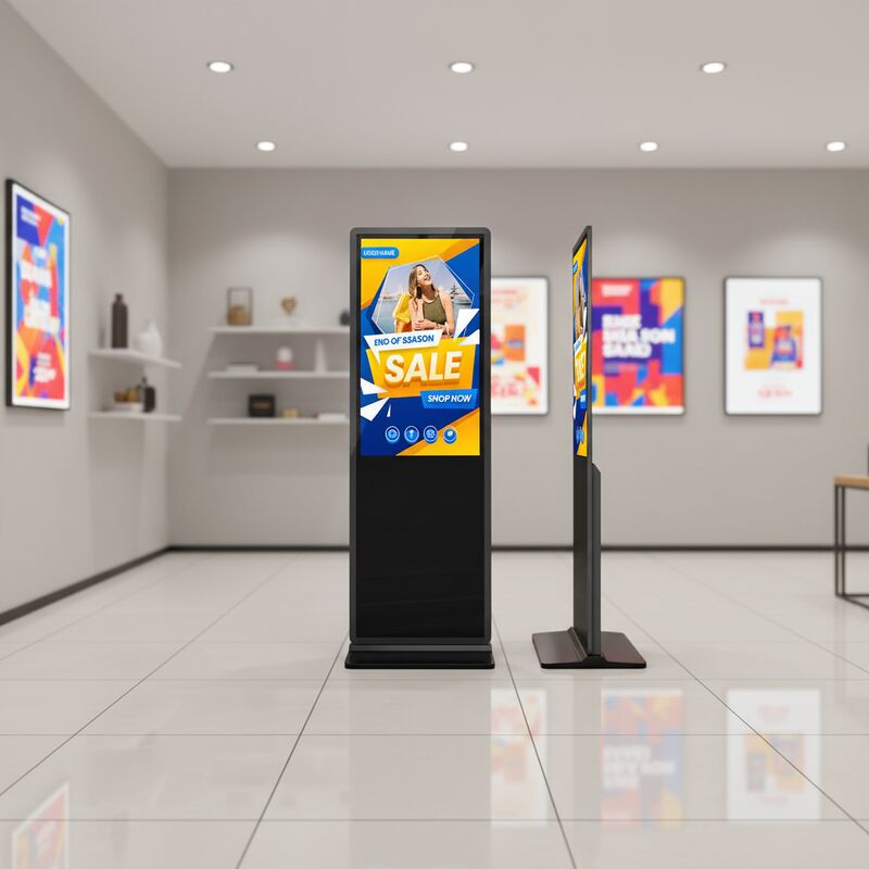 Pantalla Digital Interactiva de Señalización de Piso de Pantalla Táctil Capacitiva Interior de 43 55 65 75 Pulgadas, Pantalla Publicitaria Comercial 4K