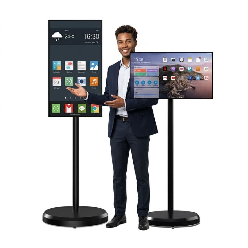 Kiosco de pantalla táctil portátil Android de 32 pulgadas con pantalla capacitiva multi-toque para señalización digital interactiva