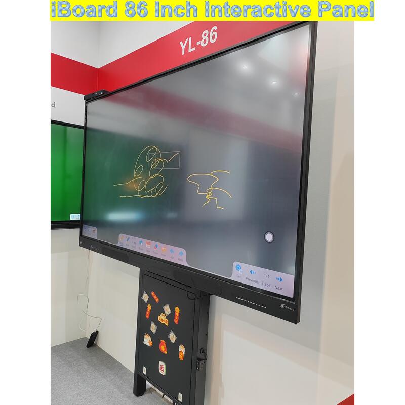 Display infrarrojo de 86 pulgadas de panel plano interactivo no Android con altavoces HiFi Multi Touch