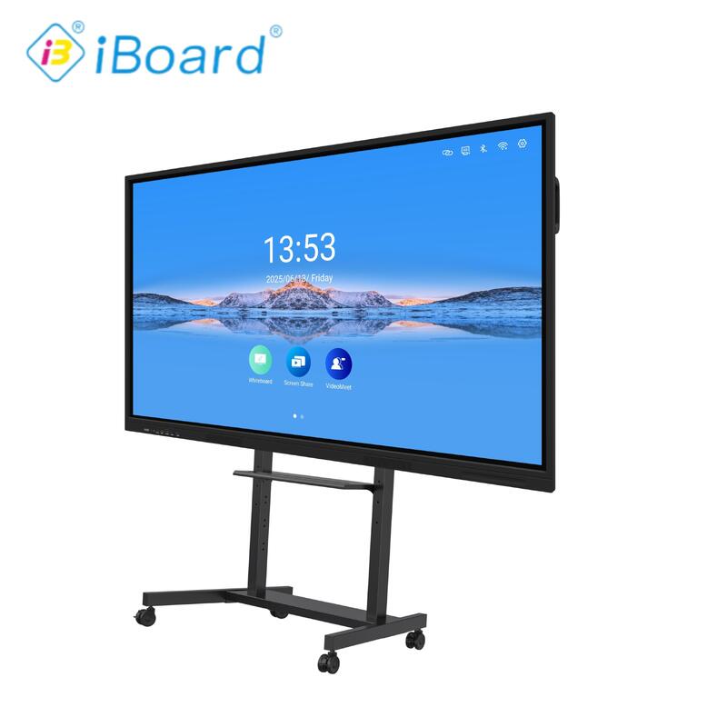 Panel interactivo plano popular de 75 pulgadas 4k Resolución Smart Touch con nuevo sistema Android Equipo para oficina de aula Reunión