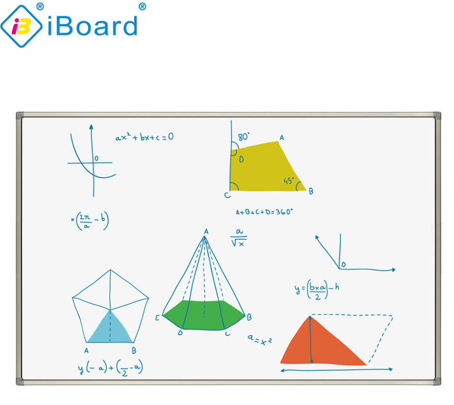 Pizarra interactiva infrarroja de 90 pulgadas, pizarra electrónica, interfaz USB, superficie de nano cerámica
