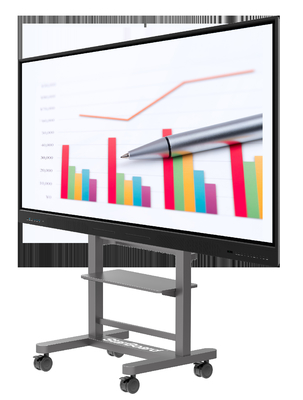 86 pulgadas pantalla táctil interactiva monitor tableros interactivos con soporte móvil