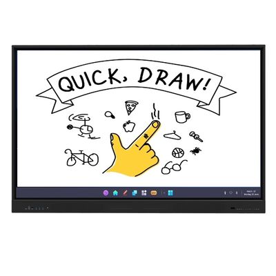 75 pulgadas todo en uno Interactivo tablero blanco tableros inteligentes para la conferencia de la oficina de la escuela