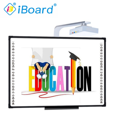 Tabla blanca interactiva de alta intensidad infrarroja con tecnología de toque infrarrojo y PC proyector opcional para el centro de oficinas de la universidad