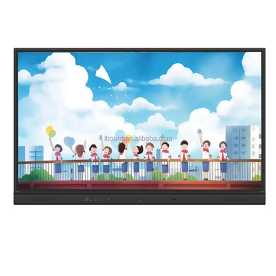65 75 86 pulgadas 20 Touch Android Interactivo Panel plano con 4000: 1 Contraste 6ms con WiFi Hotspot Salidas HDMI / VGA / USB