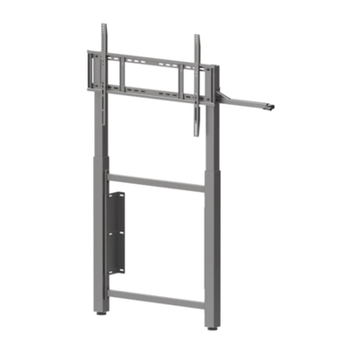 Montaje en la pared de la mano de elevación ajustable interactivo tablero blanco de soporte de carrito para 65 pulgadas 75 pulgadas televisores inteligentes monitores