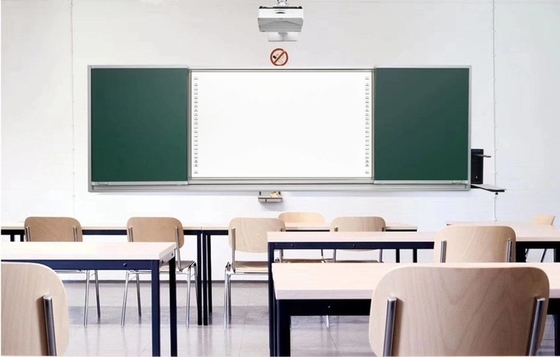 Máquina de enseñanza electrónica digital Tabla blanca táctil inteligente interactiva con proyector HD para la escuela