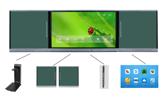 Equipo educativo de 75 pulgadas pantalla táctil mejor tablero inteligente LCD interconectado tablero inteligente