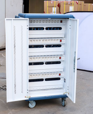 Carga de CA CE Carga de CA y USB Tipo A Tipo C Almacenamiento de bóveda Ipad Carro de carga móvil gabinete de carga con ruedas