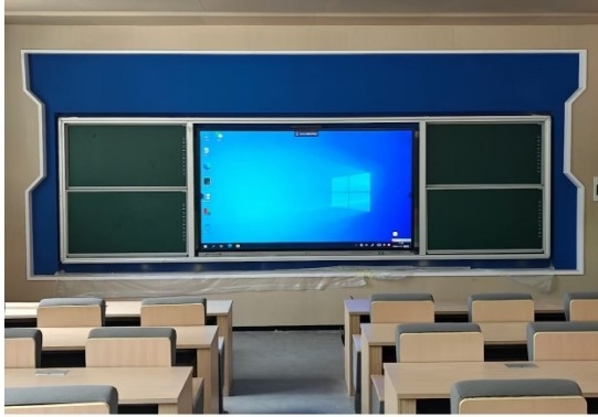 Tabla negra inteligente de 86 98 pulgadas pantalla grande Android OPS cámara sistema de micrófono dual con software de enseñanza APP para uso universitario de la enseñanza de la universidad