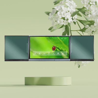 Venta caliente de la fábrica 75 pulgadas de pantalla en el medio con tablero negro interconectado tablero blanco tablero verde para la reunión de enseñanza escolar