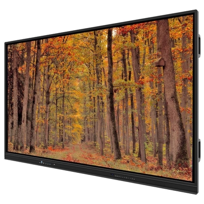 Panel plano interactivo 75 86 Pulgadas altavoces Sistema Android 13 14 Pantalla táctil múltiple para aplicaciones táctiles versátiles Entrenamiento de reuniones con soporte de pared