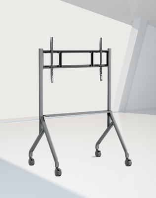 IBoard 55-86 pulgadas Disponible Televisión móvil soporte de suelo TV carro de carrito Todo en uno pantalla con ruedas