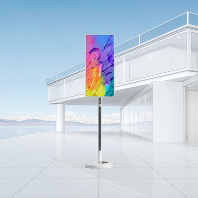 32 pulgadas 8+128gb Android 13 Smart Touch Screen Monitor publicitario portátil giratorio con batería incorporada Smart TV móvil