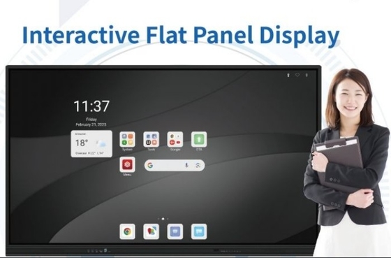 Último Android (32+512GB) 86 pulgadas Interactivo panel plano para clase y oficina