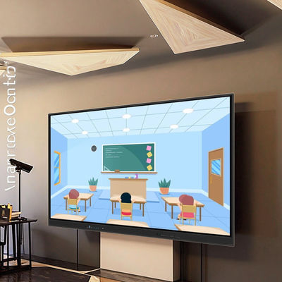 Precio de fábrica 75 pulgadas Android Ventana Sistema dual pantalla táctil digital interactiva Smart TV Tablero blanco para reuniones aula