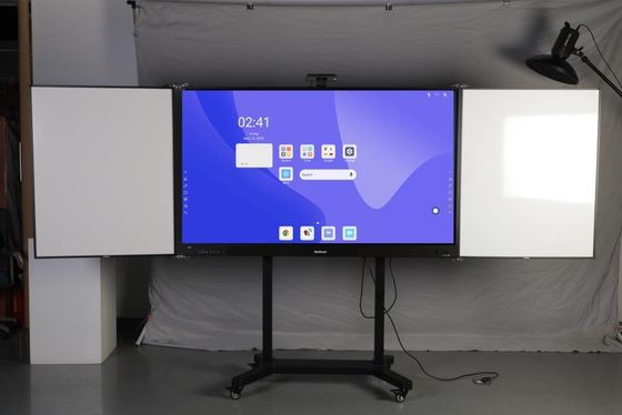 Panel táctil interactivo de pizarra negra inteligente al por mayor de fábrica para la universidad, la escuela, la pizarra interactiva, la pizarra verde, la pantalla, 75, 86 pulgadas, para educación, panel plano interactivo con panel lateral IR