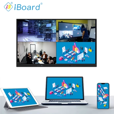 Pantalla plana interactiva de 110 pulgadas 4K UHD con pantalla táctil inteligente y función de proyección AI, pizarra inteligente para la academia