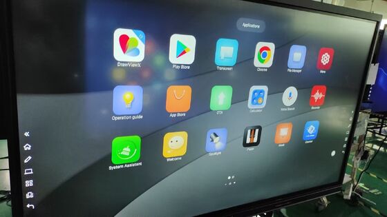 Modo de escritura Dedo o cualquier objeto opaco Monitor interactivo Equipado con 4GB o 8GB de RAM que permite una respuesta táctil suave y flujo de trabajo Para la educación escolar enseñanza de pizarra interactiva