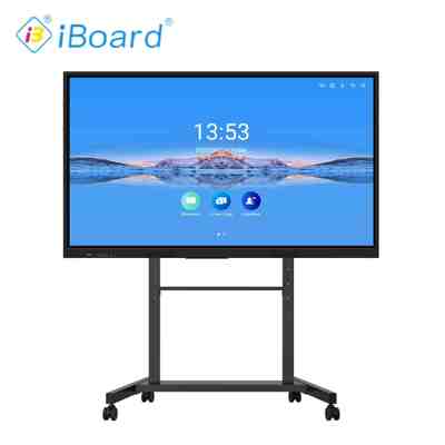 Pantalla plana táctil de pizarra interactiva iBoard de 98 pulgadas de alta calidad: solución de visualización premium para la enseñanza escolar y reuniones corporativas