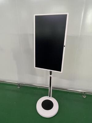 Televisión portátil inteligente de 32 pulgadas con pantalla táctil móvil Televisión Android inalámbrica con ruedas