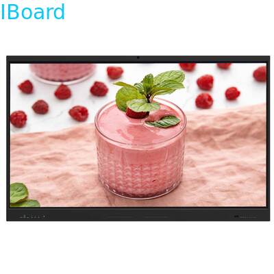 Pantalla inteligente LCD de 75 pulgadas con resolución 4K y 50 puntos táctiles para pantalla plana interactiva