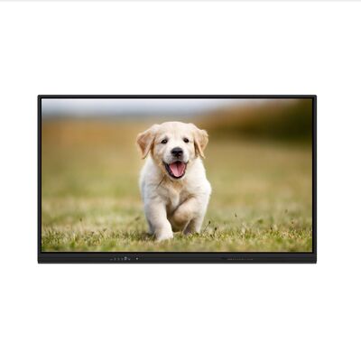 Panel plano de pizarra interactivo de 86 pulgadas con pantalla táctil múltiple para reuniones en el aula