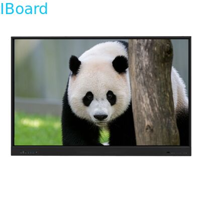 Monitor de pantalla táctil interactiva de 75 pulgadas con 20/40 puntos táctiles y tecnología táctil infrarroja para la enseñanza escolar y reuniones de oficina
