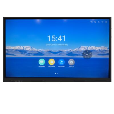 Panel plano interactivo 4K de 65 pulgadas para aulas y oficinas pequeñas