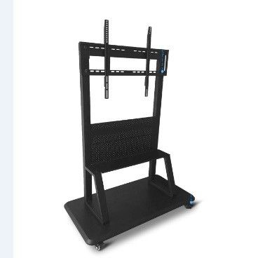 Soporte móvil electrónico 220LBS 800x600mm Black Metal 52-86 pulgadas para monitor de pantalla táctil