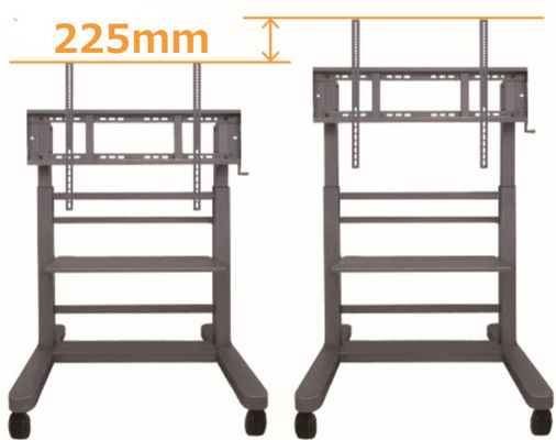 40 kilogramos de Whiteboard del soporte de la pantalla plana del carro de los echadores mudos interactivos de la elevación de soporte móvil del carro TV