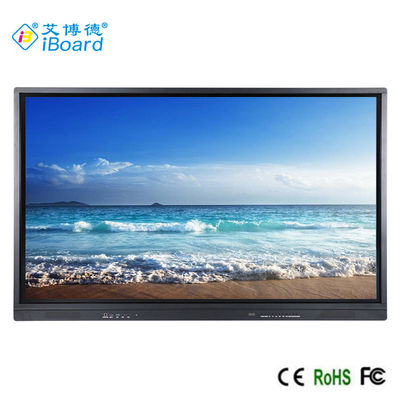 Sala de clase Whiteboard interactivo, 4K 75 tablero elegante del tacto del IR de la pulgada 2+16G