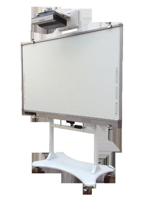 Soporte de pizarra interactiva móvil de fábrica, altura ajustable de 400 mm, peso de rodamiento de 120 kg