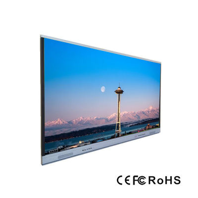 65 75 tipo interactivo barra del monitor de la pantalla táctil de 86 pulgadas del babor de C moderaron el vidrio